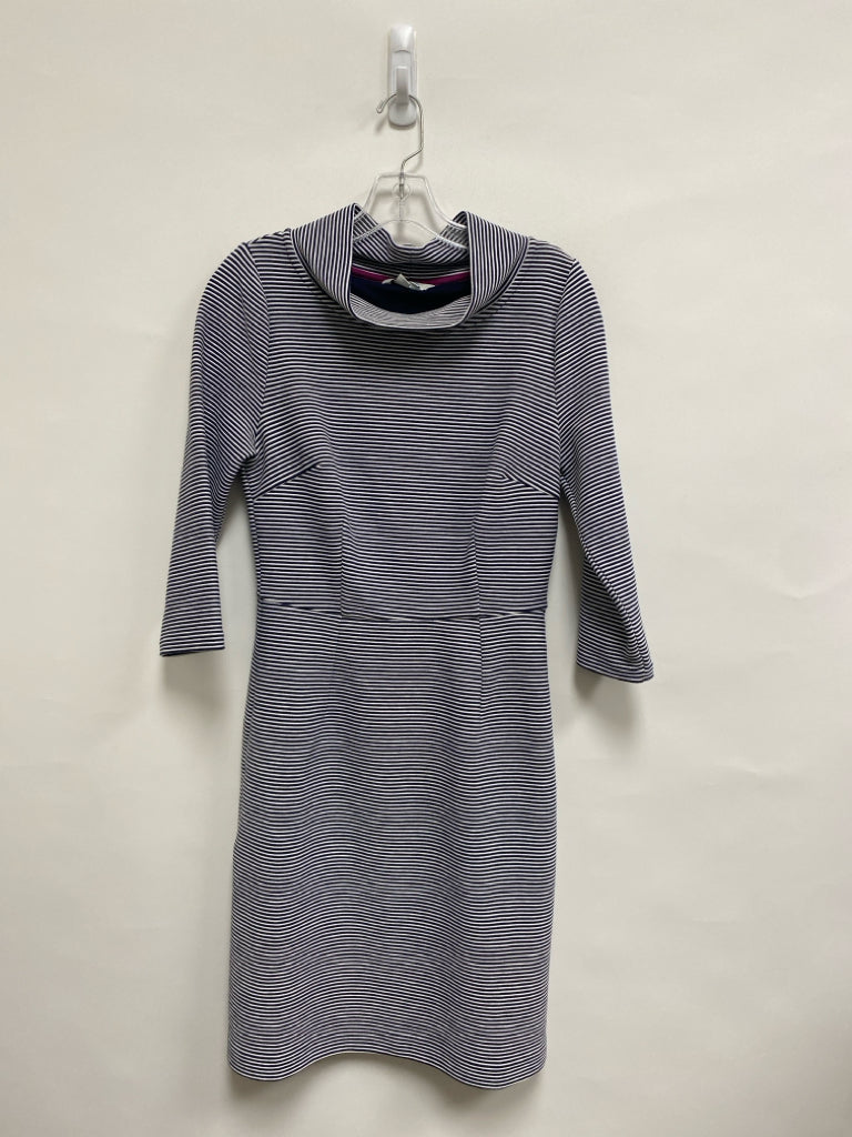 Boden Size 6R Navy White Striped Ladies Dress