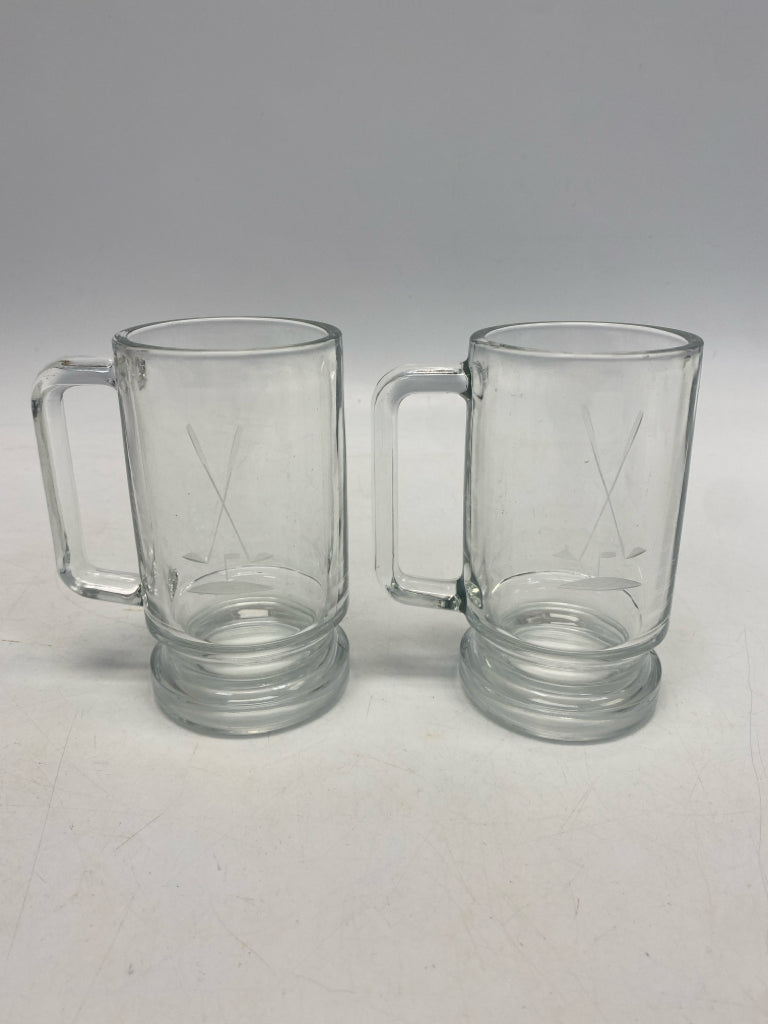 Clear Etched Glassware