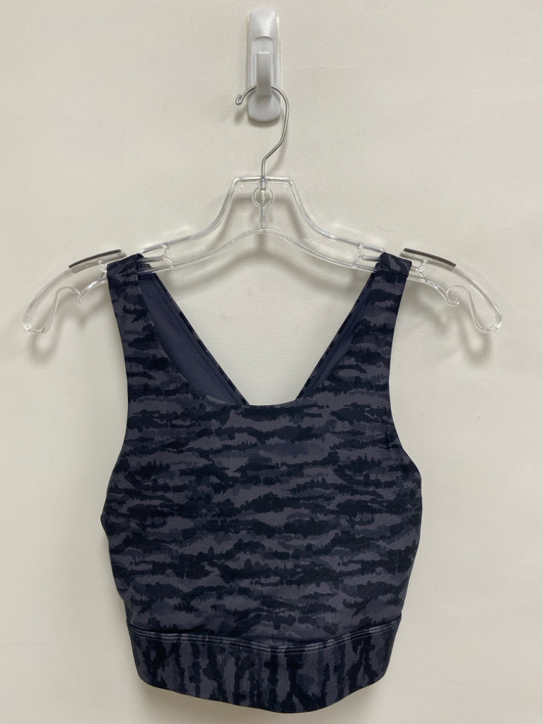 Fabletics Size M Gray/Black Camouflage Athletic  Bra