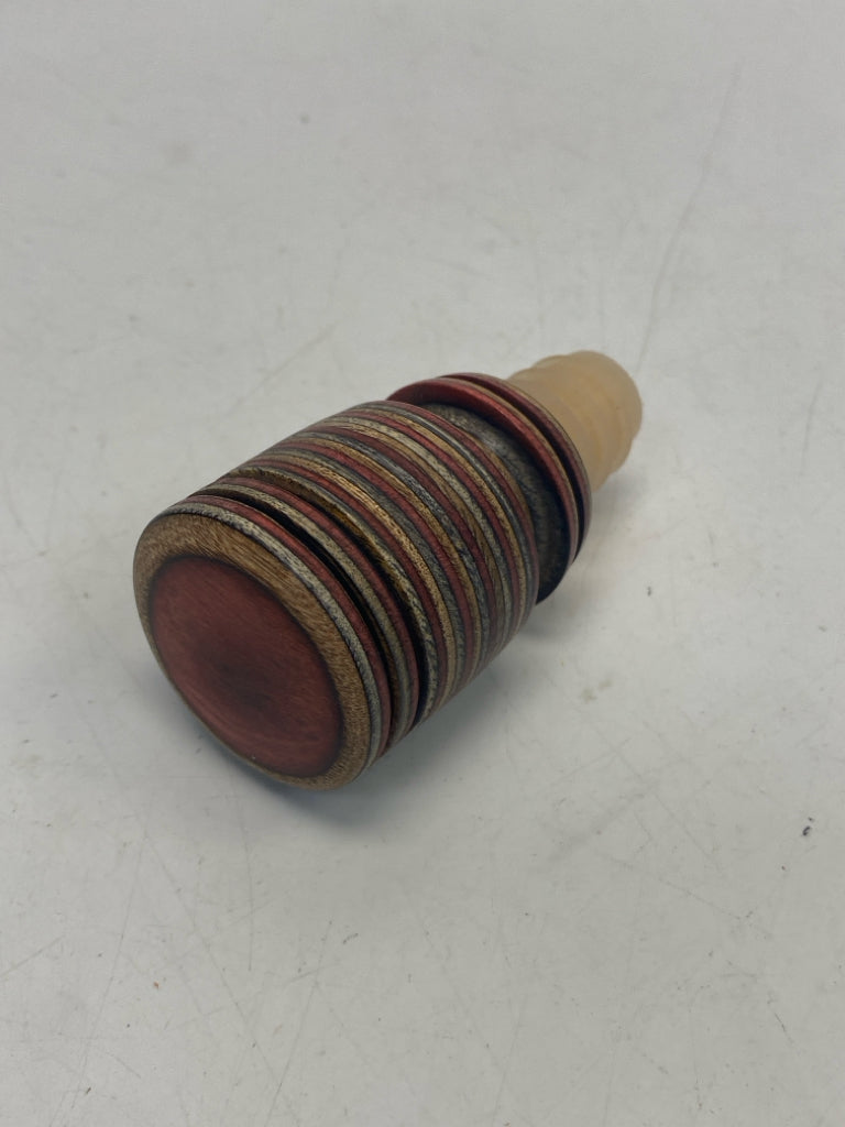 Red Multi Color Striped Barware