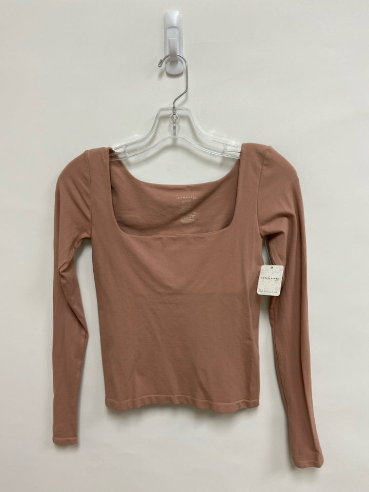NWT Free People Size M Dusty Rose Cropped Ladies Top