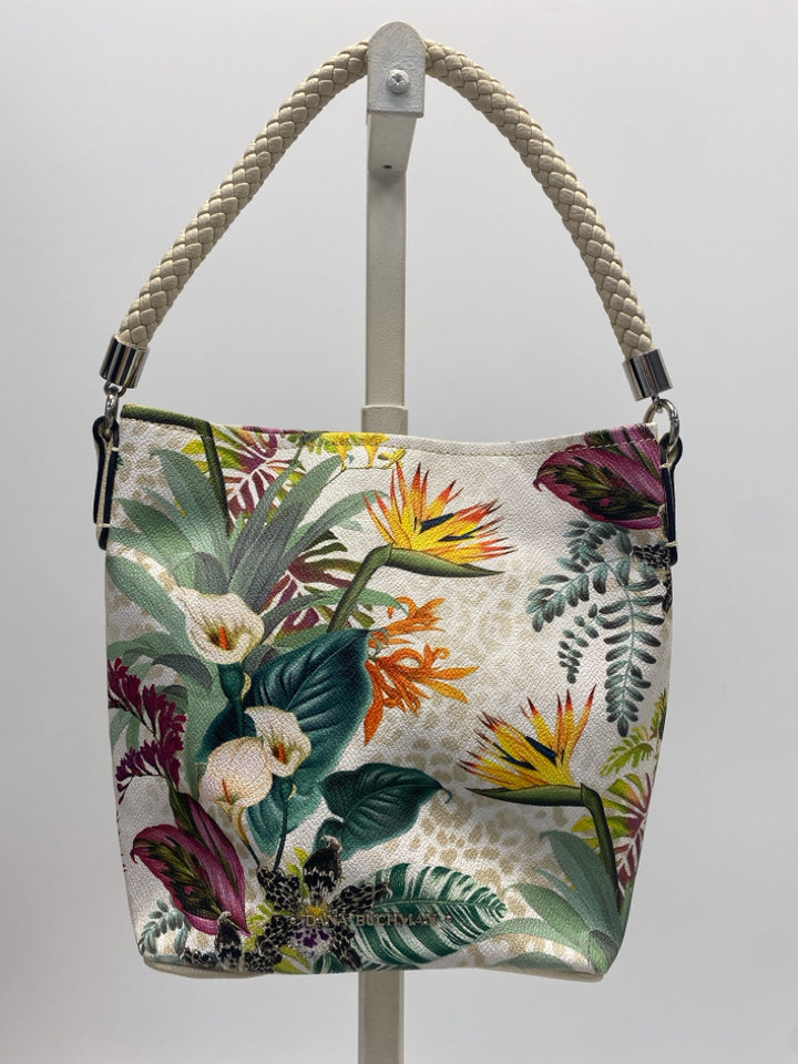 Dana Buchman Beige Green/Multi Tropical Handbag