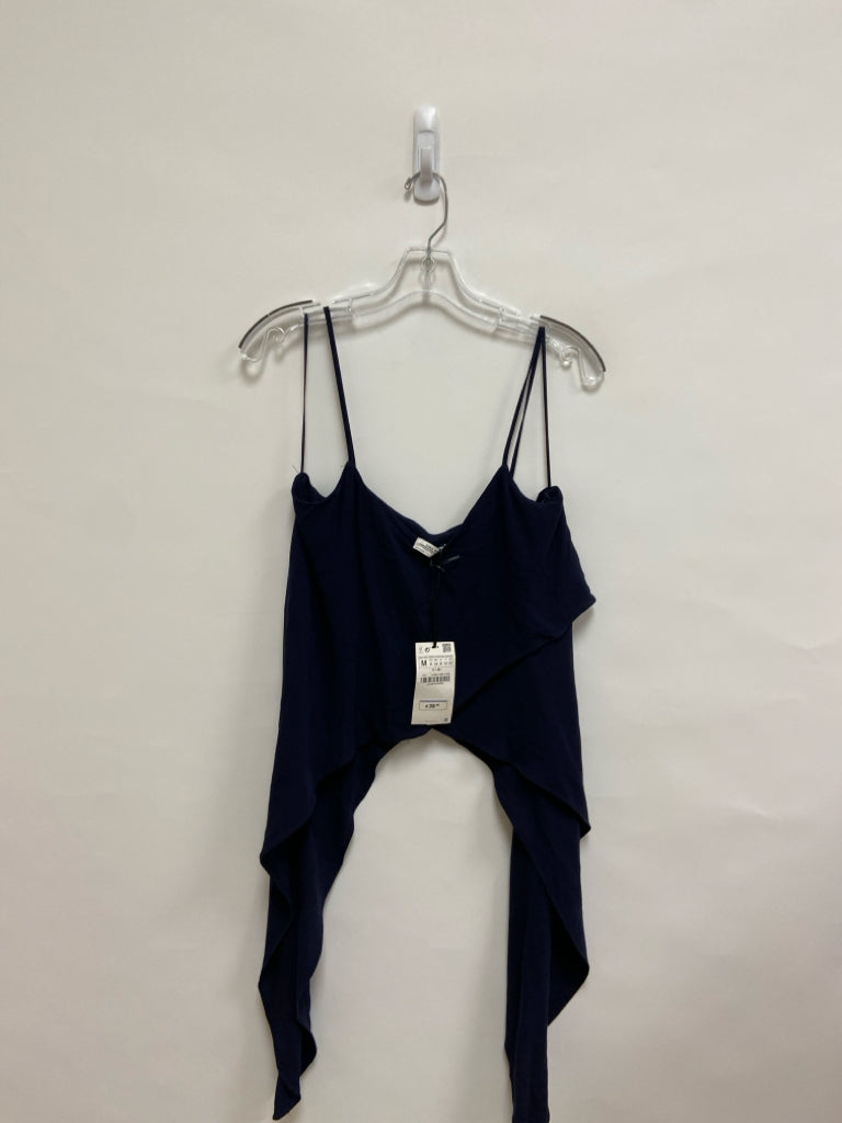 NWT Zara Size M Navy Sleeveless Ladies Top