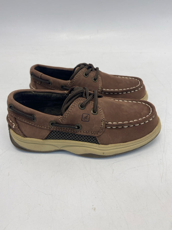 NWOT Sperry SIZE 10 Brown Leather Boy&