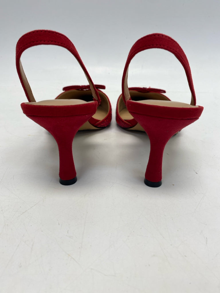 NWOT INC US Shoe Size 10.5 Red Rhinestone(s) Heels