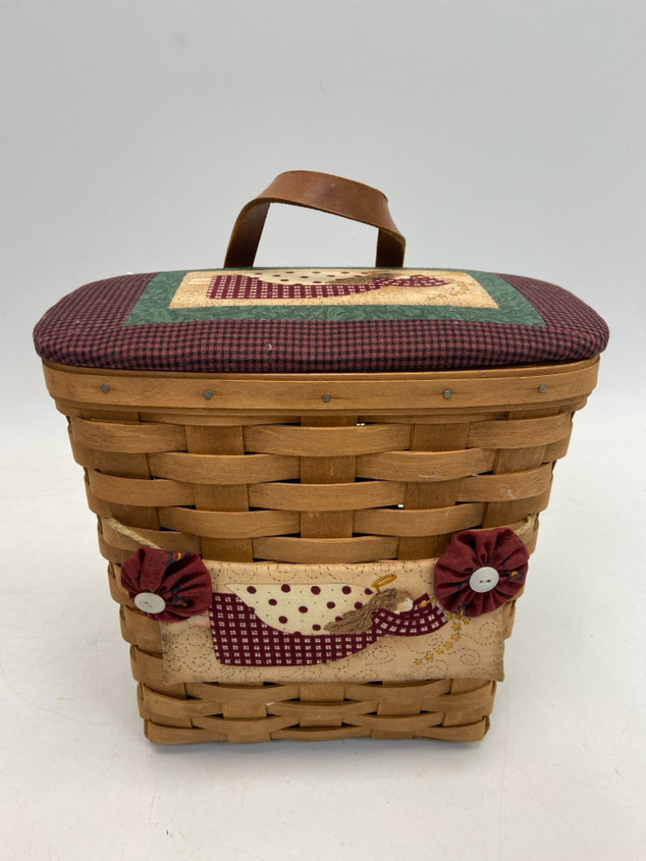 Brown Dark Red Basket