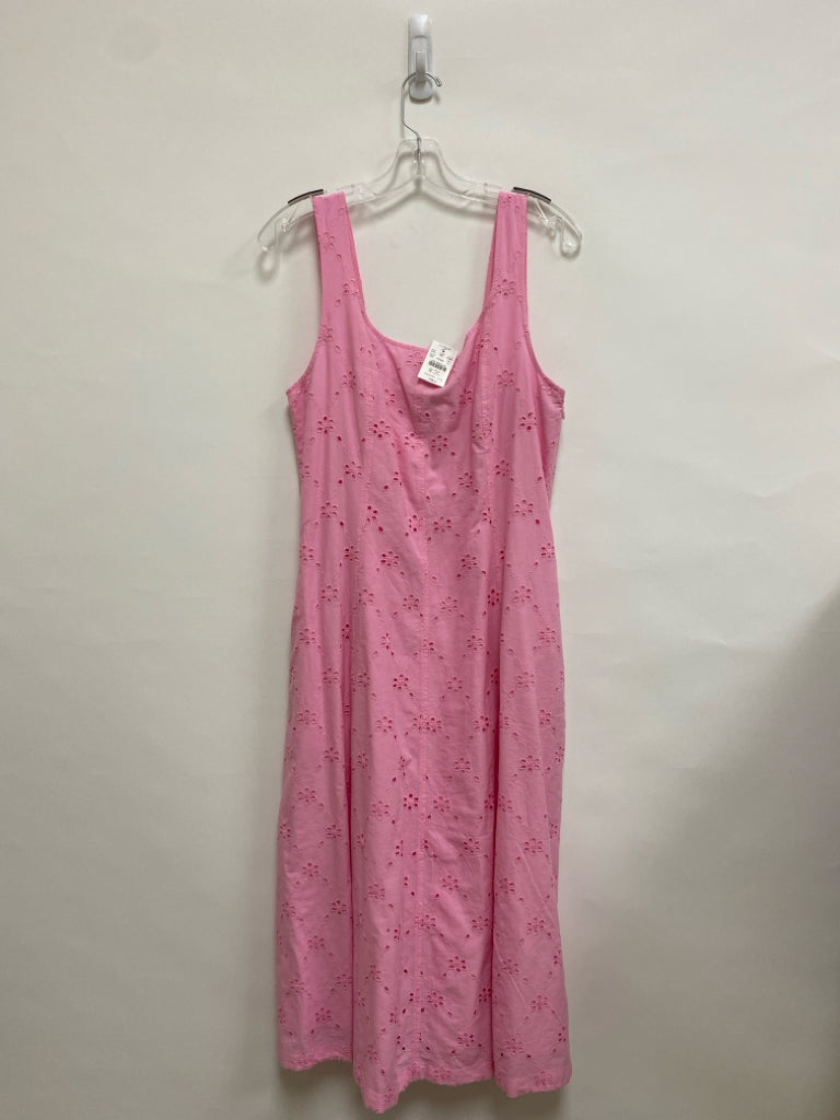 NWT J Crew Size 14 Pink Sleeveless Eyelet Ladies Dress
