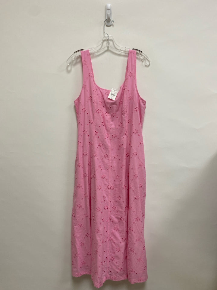 NWT J Crew Size 14 Pink Sleeveless Eyelet Ladies Dress