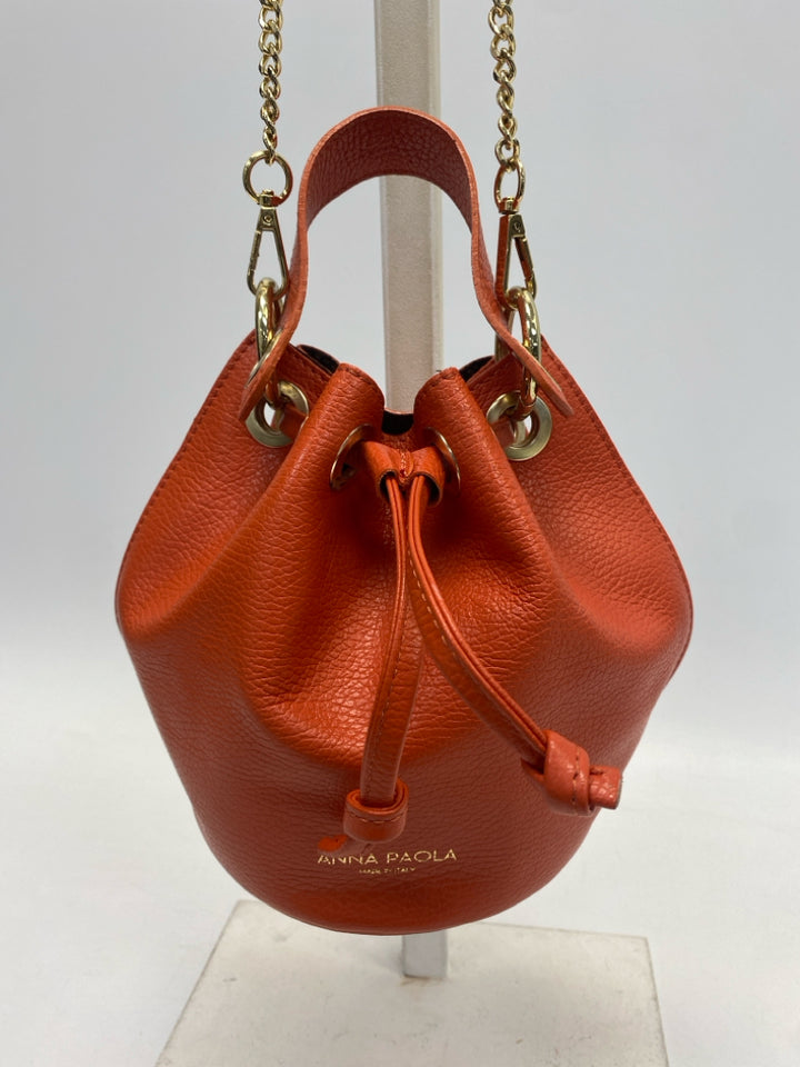 Anna Paola Burnt Orange Drawstring(s) Handbag