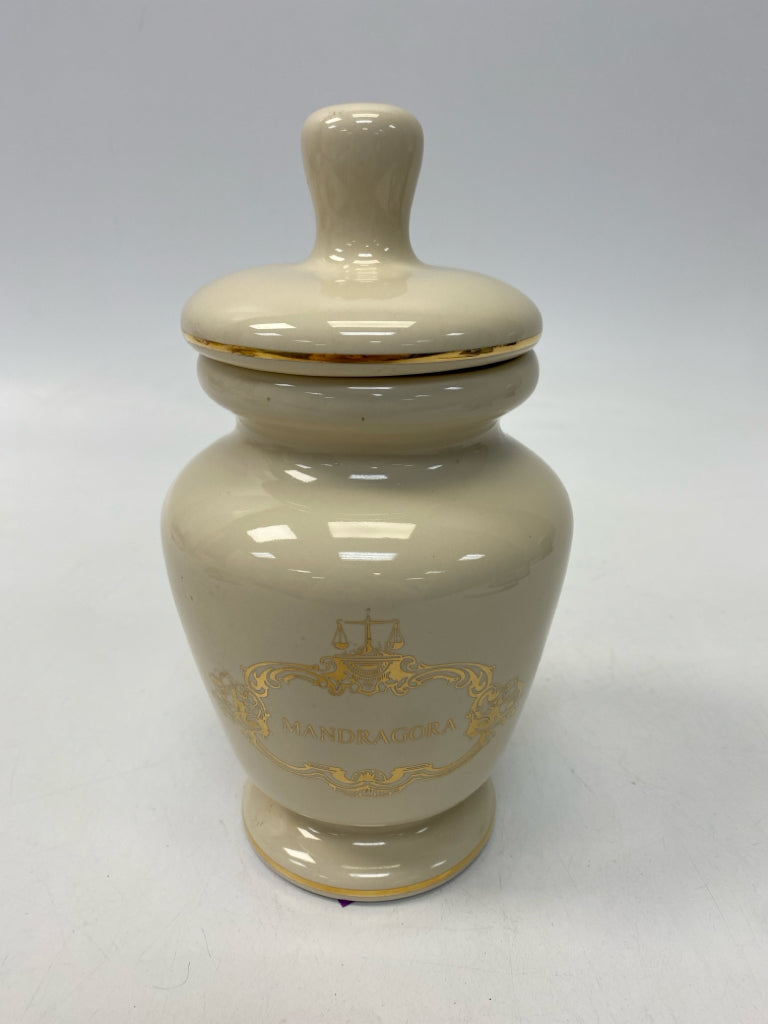 Cream Gold Jar