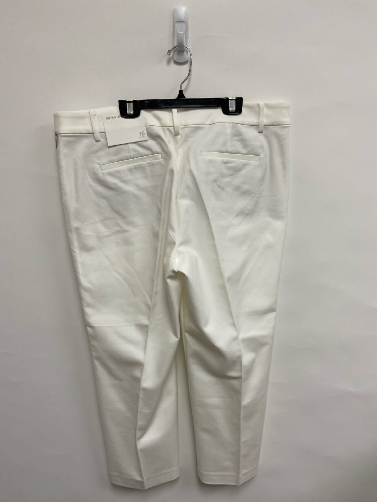 NWT LOFT  SIZE  16P White Plus Size Pants