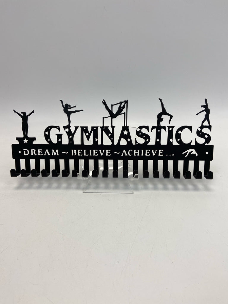 Black Gymnastics Metal Kids Wall Hanging