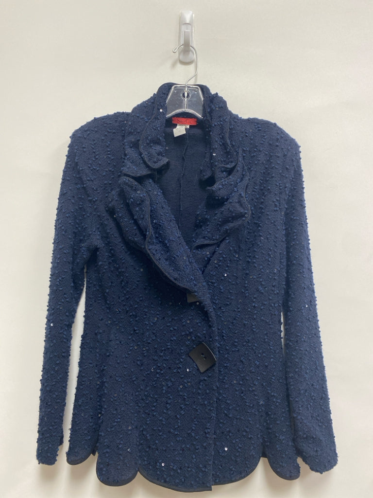Saint Gil Paris Size L Navy Boucle Ladies Jacket