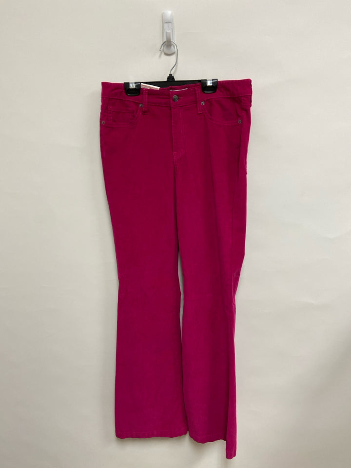 NWT Crown &amp; Ivy Size 6 Hot Pink Corduroy Ladies Pants