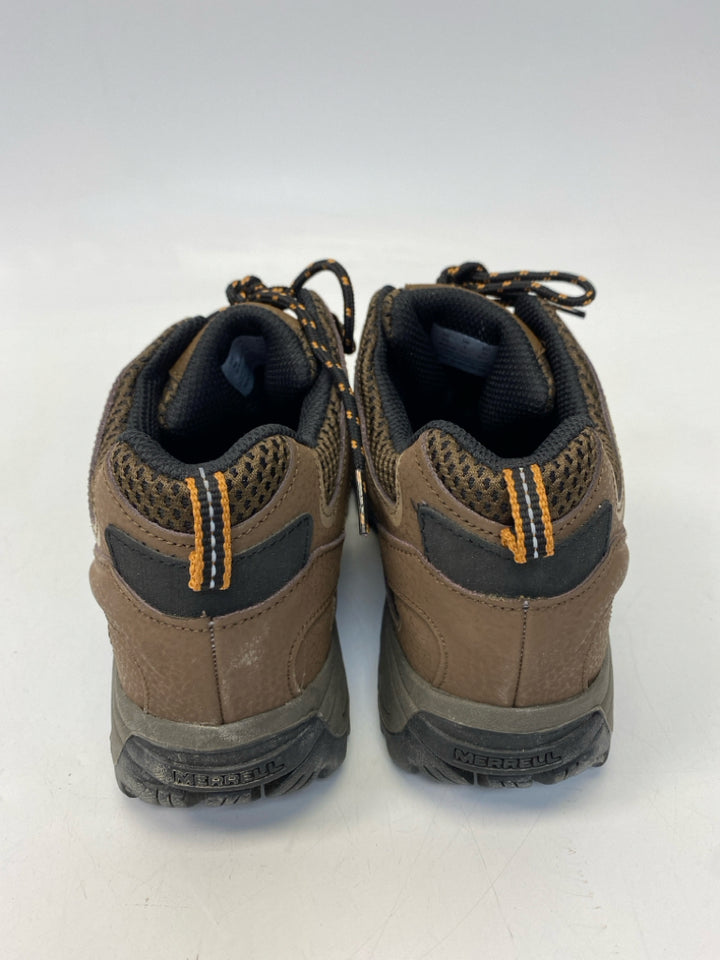 Merrell SIZE 4 Dark Brown Black Lace-Up Boy&
