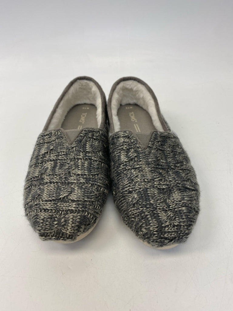 NWOT Toms  Size 7.5 Gray Streaked Flats