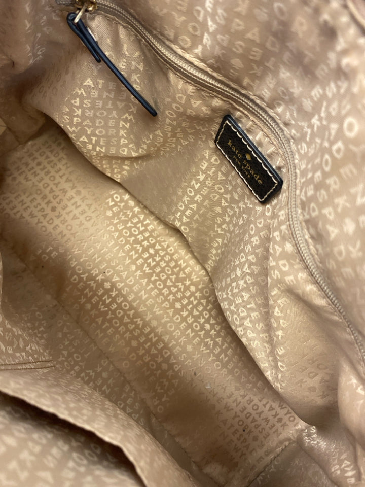 Kate Spade Tan Black Handbag