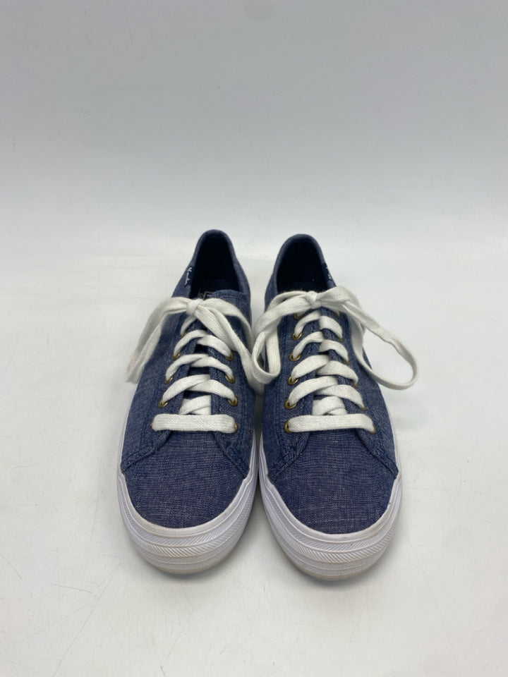 Keds  Size 5 Denim White Lace-up Sneakers