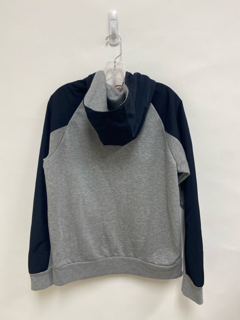 NWT Aeropostale Size M Black Gray Hooded Zip Down Men&