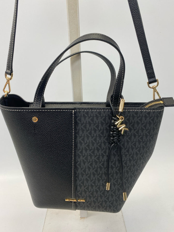 Michael Kors Black Gray Signature Handbag