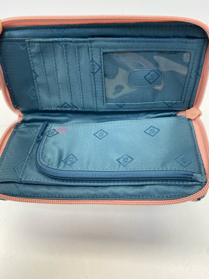 Vera Bradley Pink Multi-Color Flower(s) Wallet
