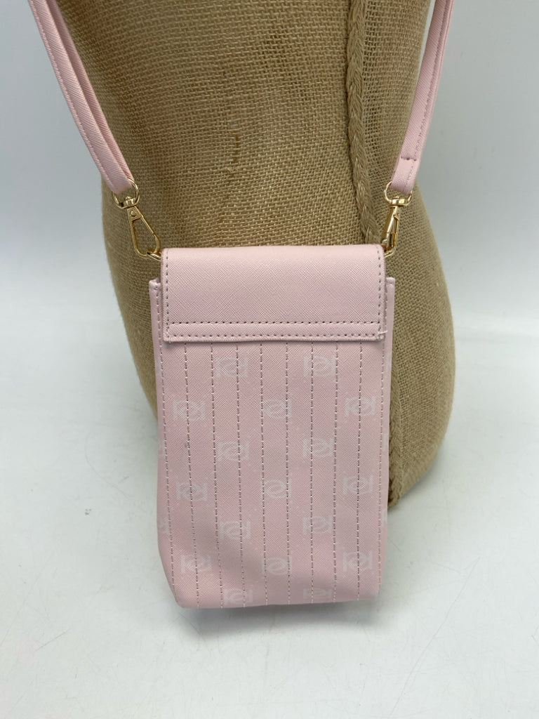 Bebe Pink Gold Studded Crossbody
