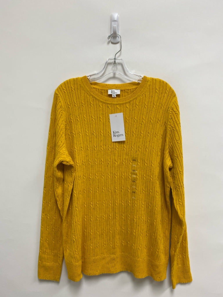 NWT Kim Rogers  SIZE  XXL Marigold Multi Color Speckles Plus Size Sweater