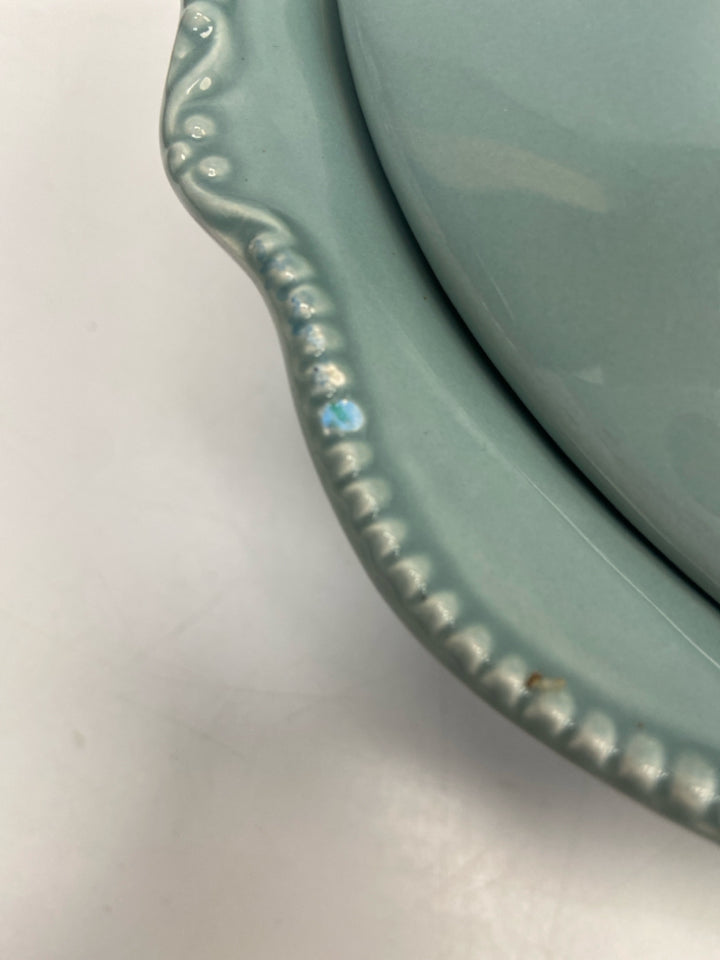 Seafoam Scalloped Ceramic Bowl(s)