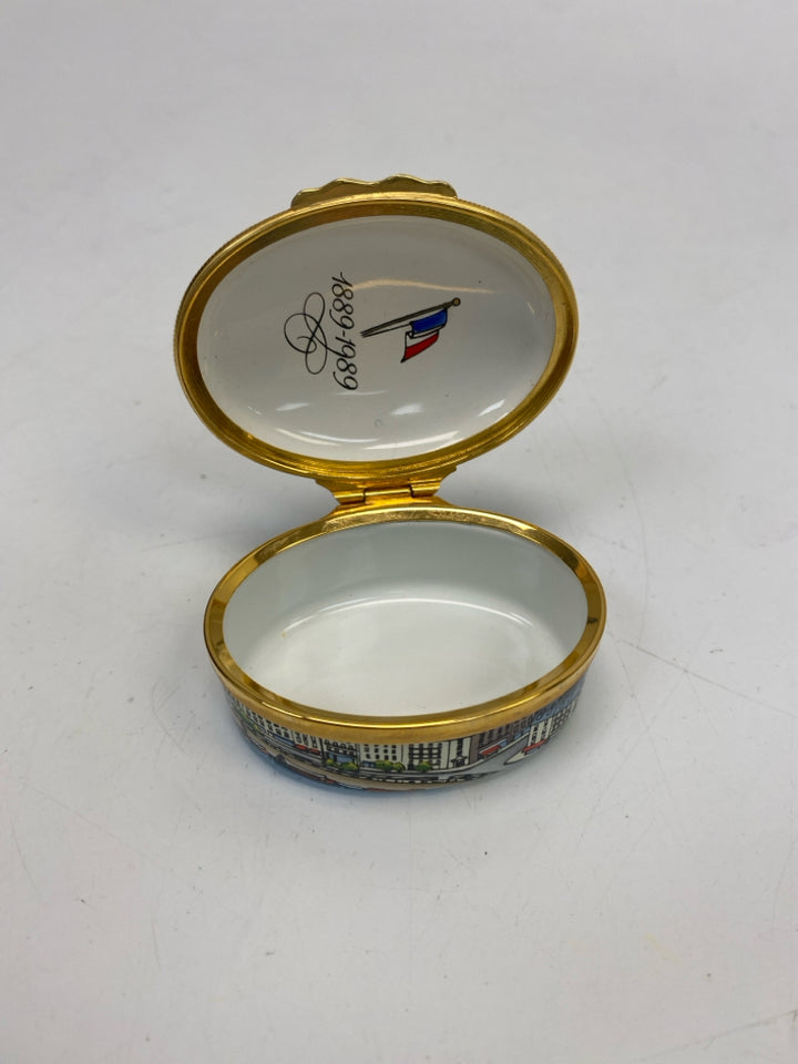 Halycon Days Tiffany &amp; Co Eiffel Tower Trinket Box