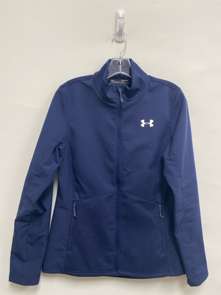 Under Armour Size M Navy Zip Down Athletic Jacket