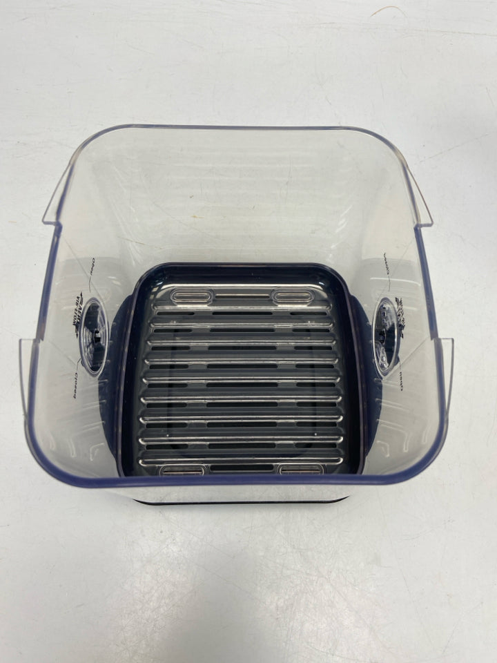 Clear Black Storage Container