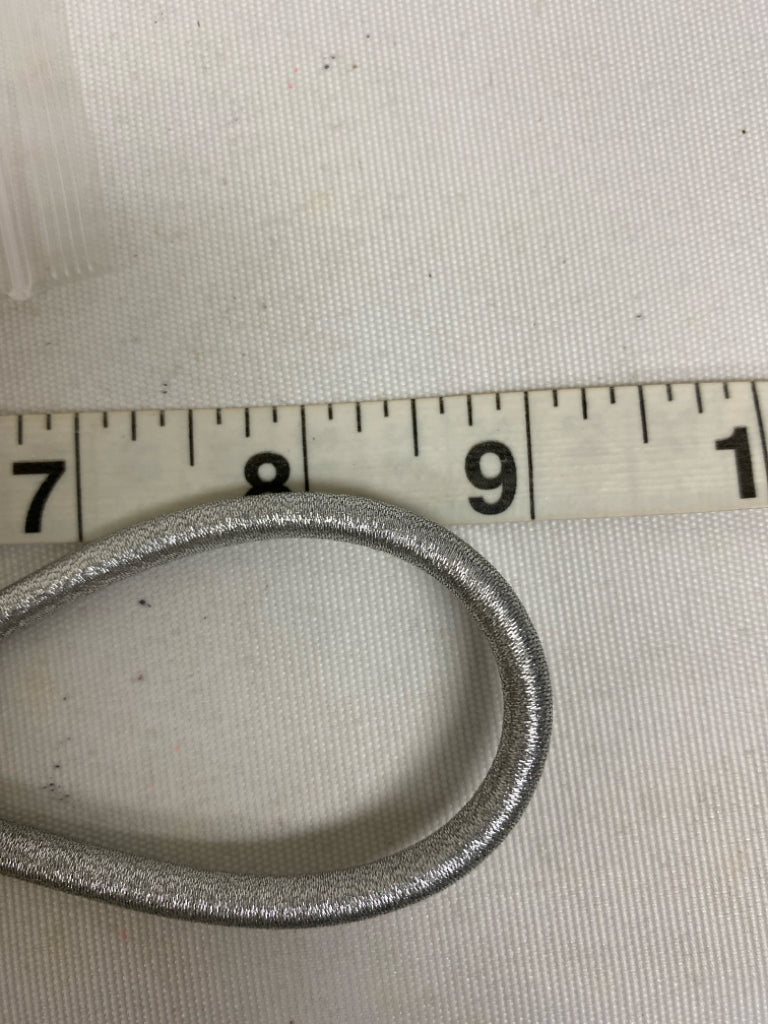 Gray Silver Fabric Necklace