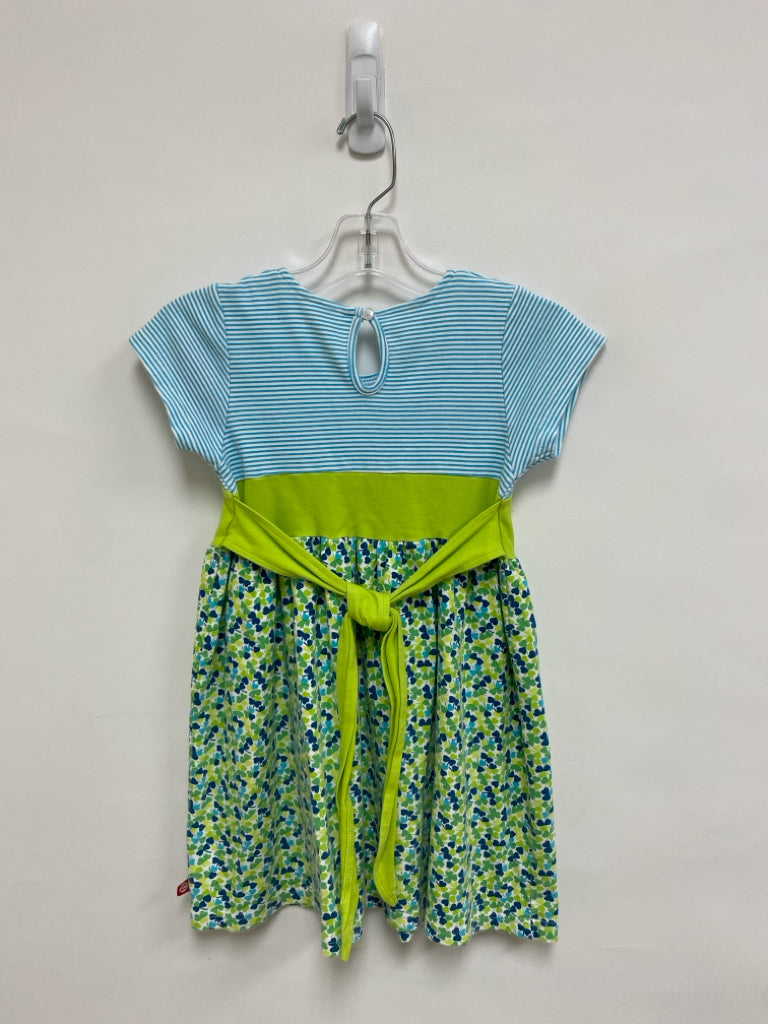 Zutano SIZE 4T Aqua/Wht Green/Blue Assorted Print Girl&