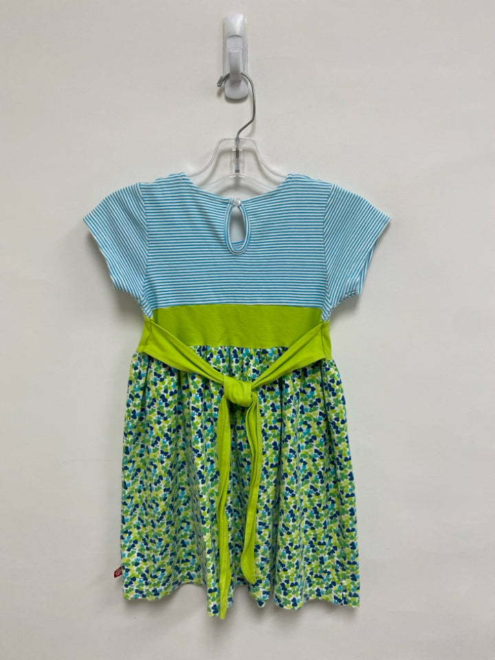 Zutano SIZE 4T Aqua/Wht Green/Blue Assorted Print Girl&