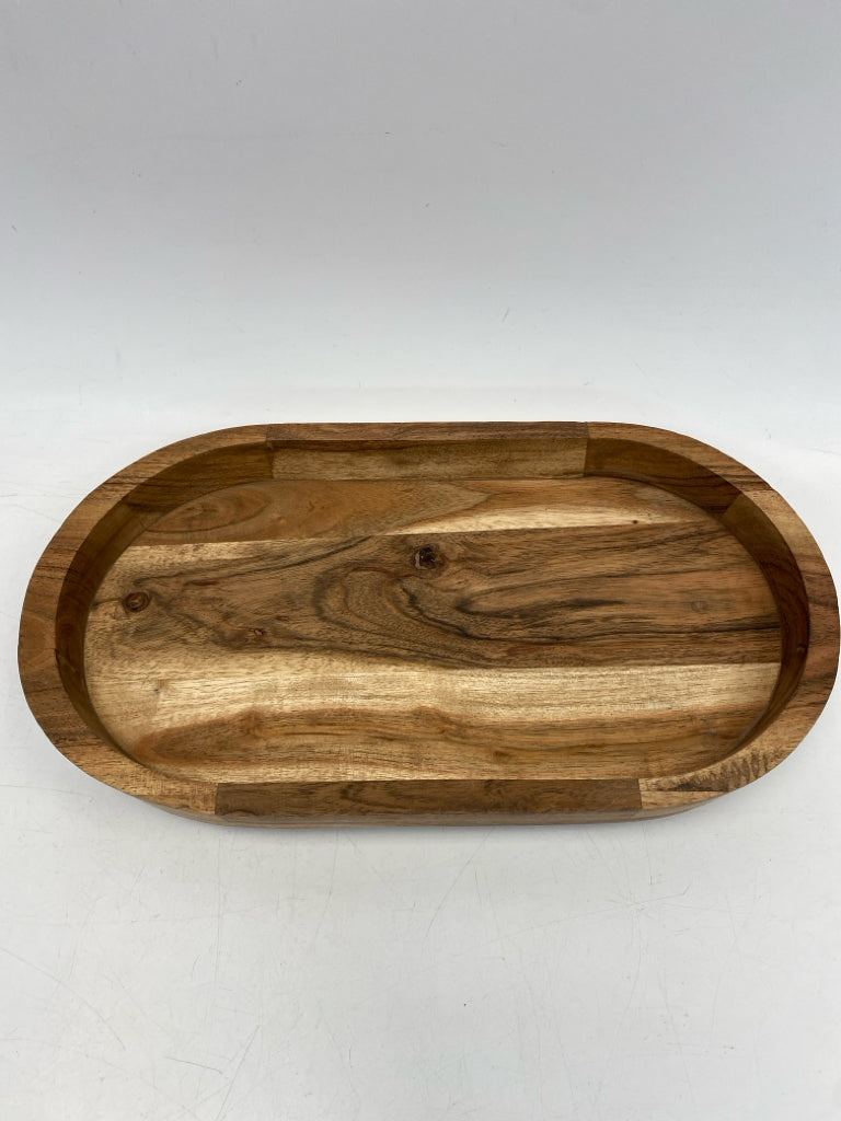 Brown Wood Tray