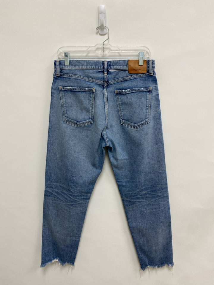 MOUSSY VINTAGE Size 28 Blue Denim Distressed Fringe Ladies Jeans