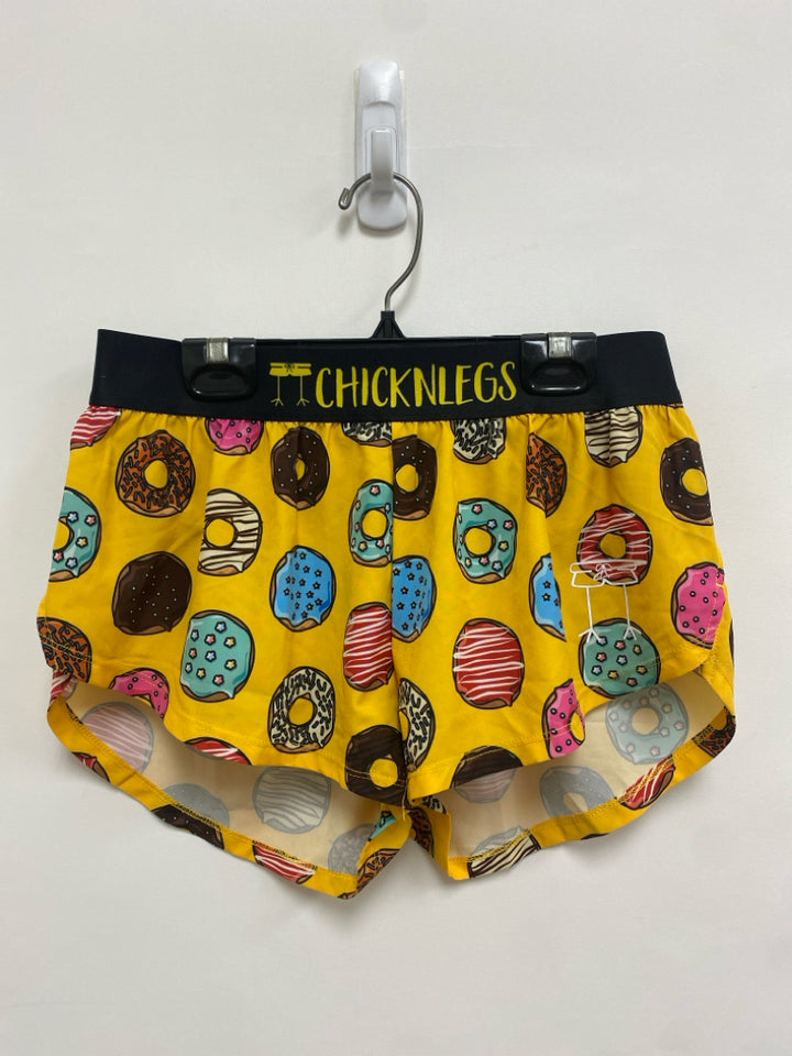 Size S Yellow Multi Color Athletic Shorts