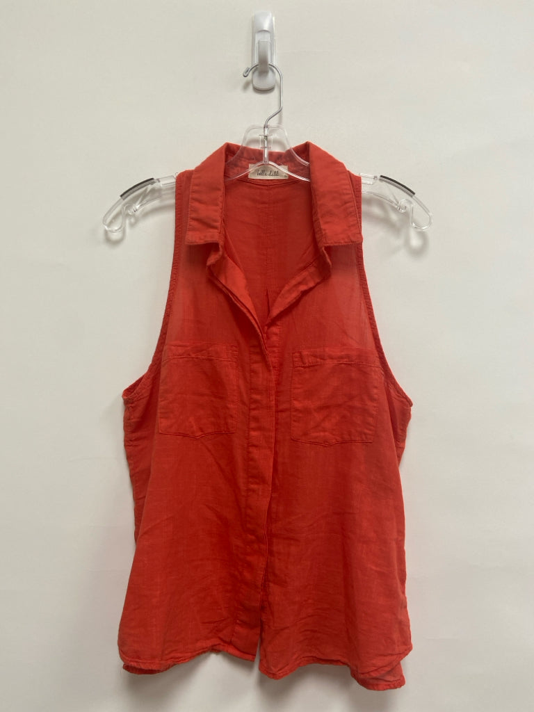 bella dahl Size S Orange Sleeveless Ladies Top