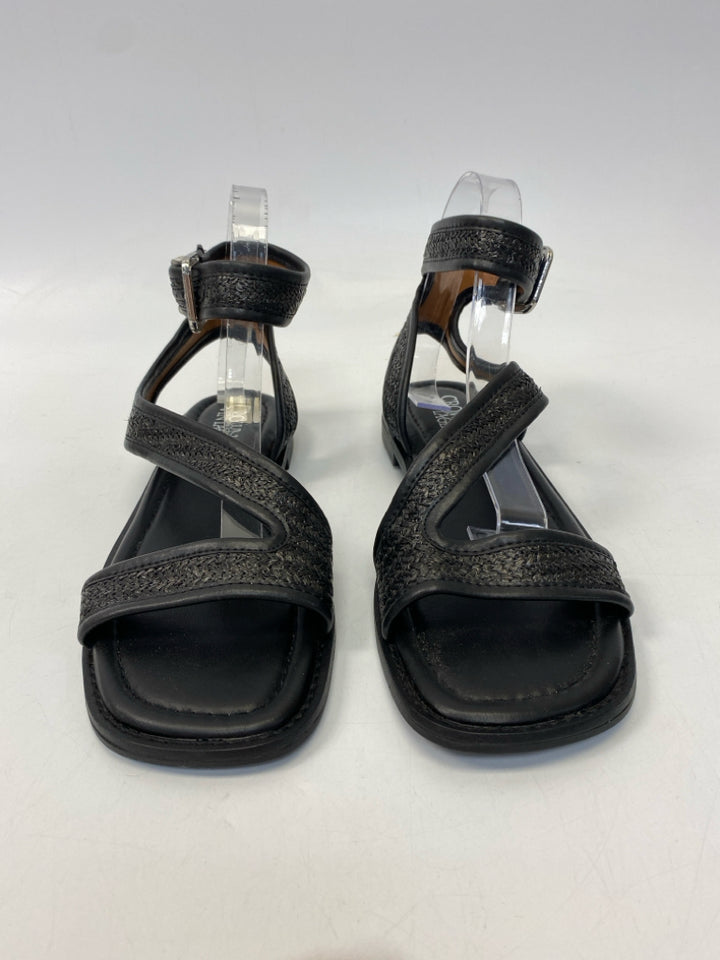 NWOT Crown Vintage  Size 8.5 Black Woven Sandals