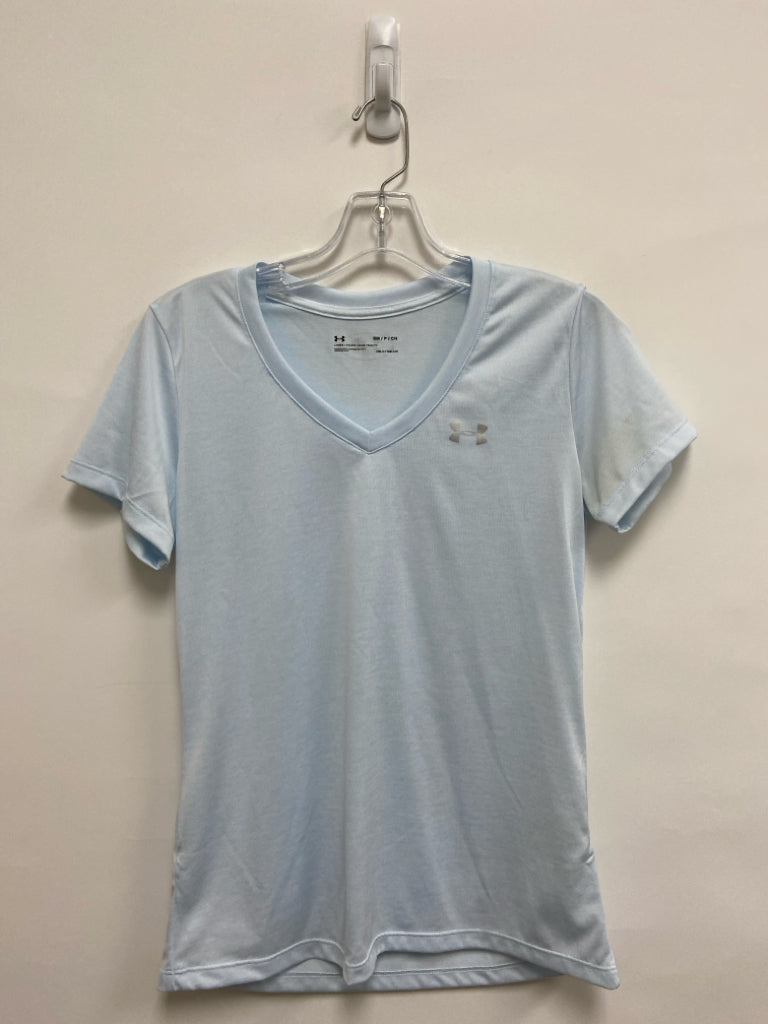 Under Armour Size S Powder Blue V Neck Athletic Top