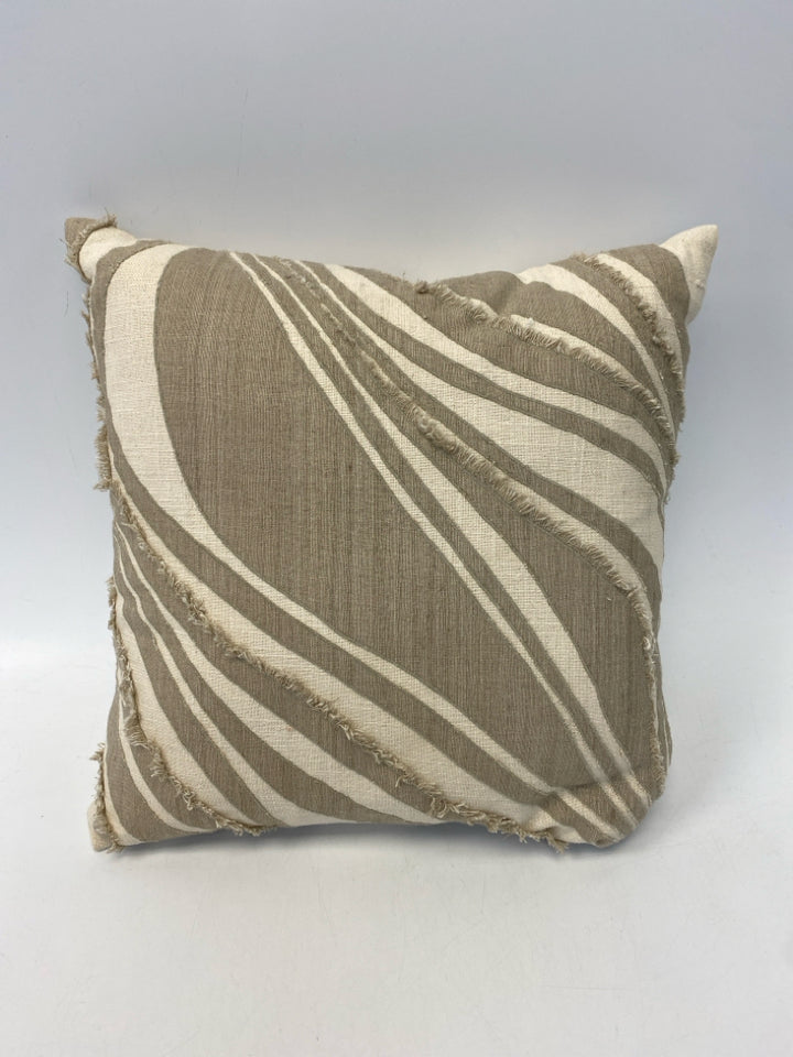Taupe Natural Print Pillow