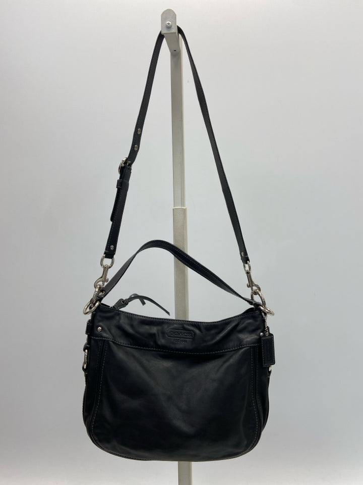 Coach Vintage Zoe Hobo Black Handbag 14707