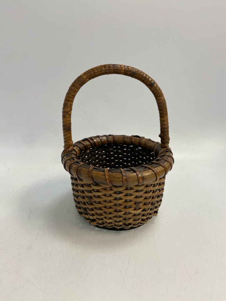 Dark Brown Woven Basket