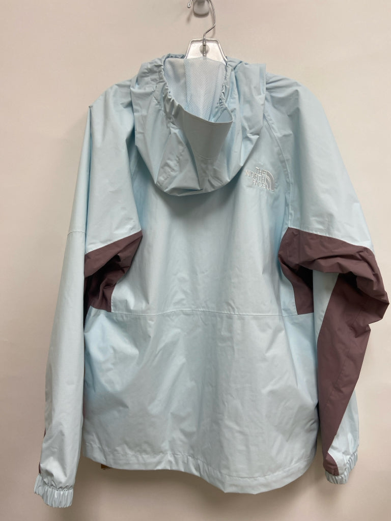 NWT North Face Size S Pale Blue Hooded Zip Down Men&