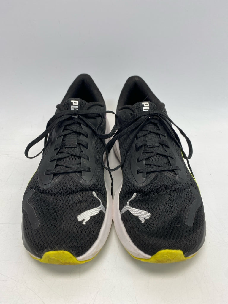 Puma US Shoe Size 11 Black Multi-Color Lace-up Sneakers