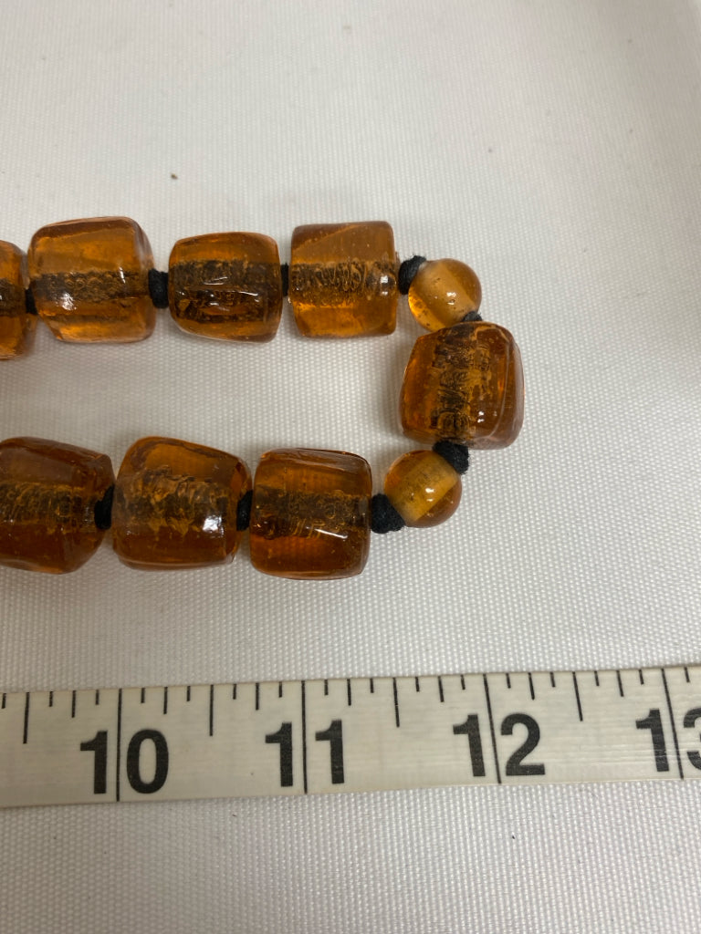 NWT Amber Black Shapes Necklace