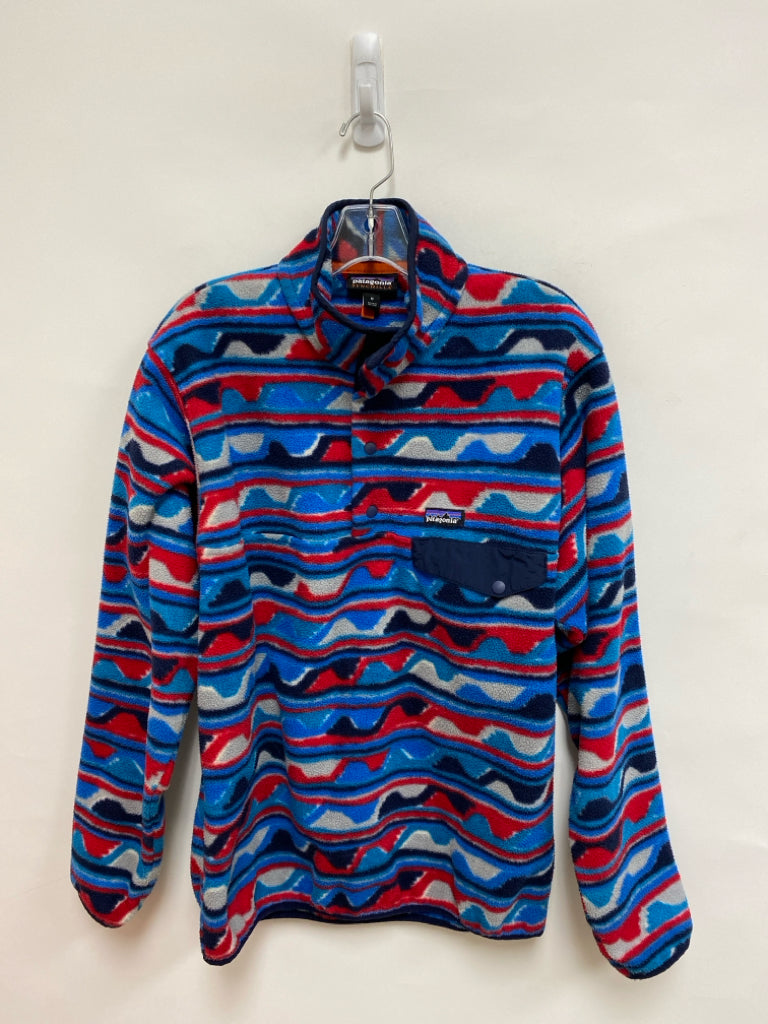 Patagonia Size M Navy/Blue Red Fleece Men&