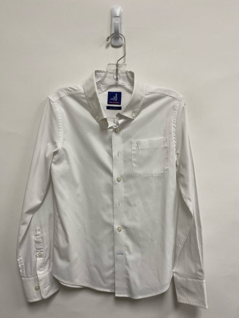 johnnie-o SIZE 10 White Button Up Boy&