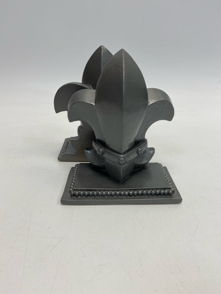 Gray Metal Bookends