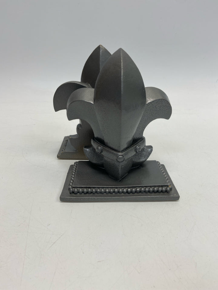 Gray Metal Bookends